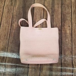 Eric Javits Womens Tote Pink Woven Shoulder Straps 10.5" x 11" x 4.5"